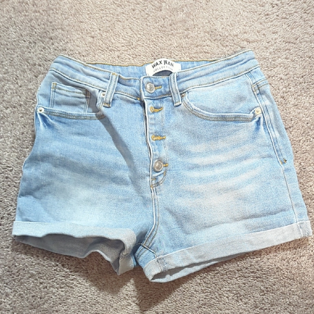 Wax Jean Light Wash Denim Shorts